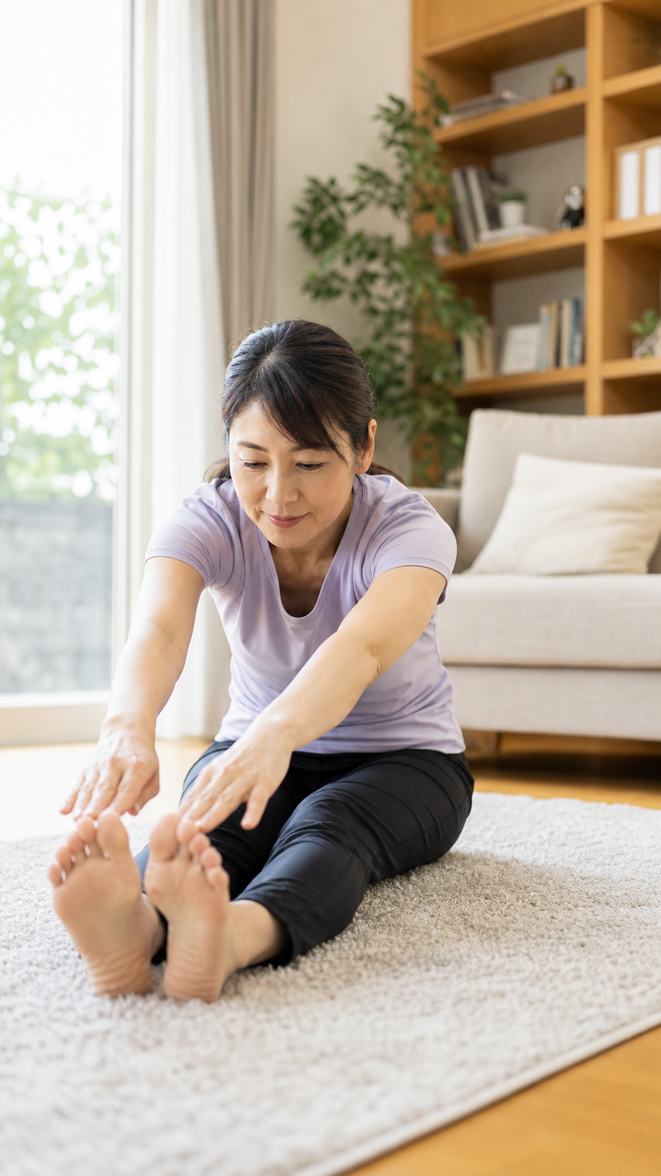 自宅でできるストレッチのイメージ